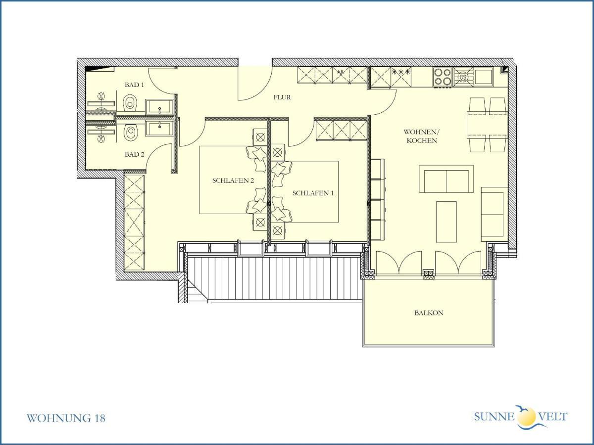 Sunnevelt-Apartment-18 Kuehlungsborn Luaran gambar
